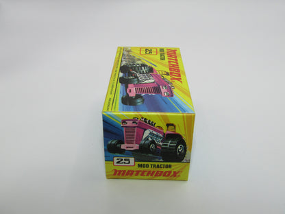 Matchbox Superfast No 25B Mod Tractor Purple with FENDERS