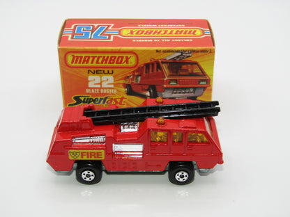 Matchbox Superfast No 22C Blaze Buster BLACK Ladder, Unpainted Base
