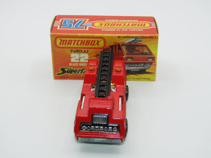 Matchbox Superfast No 22C Blaze Buster BLACK Ladder, Unpainted Base