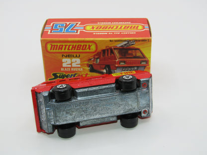 Matchbox Superfast No 22C Blaze Buster BLACK Ladder, Unpainted Base