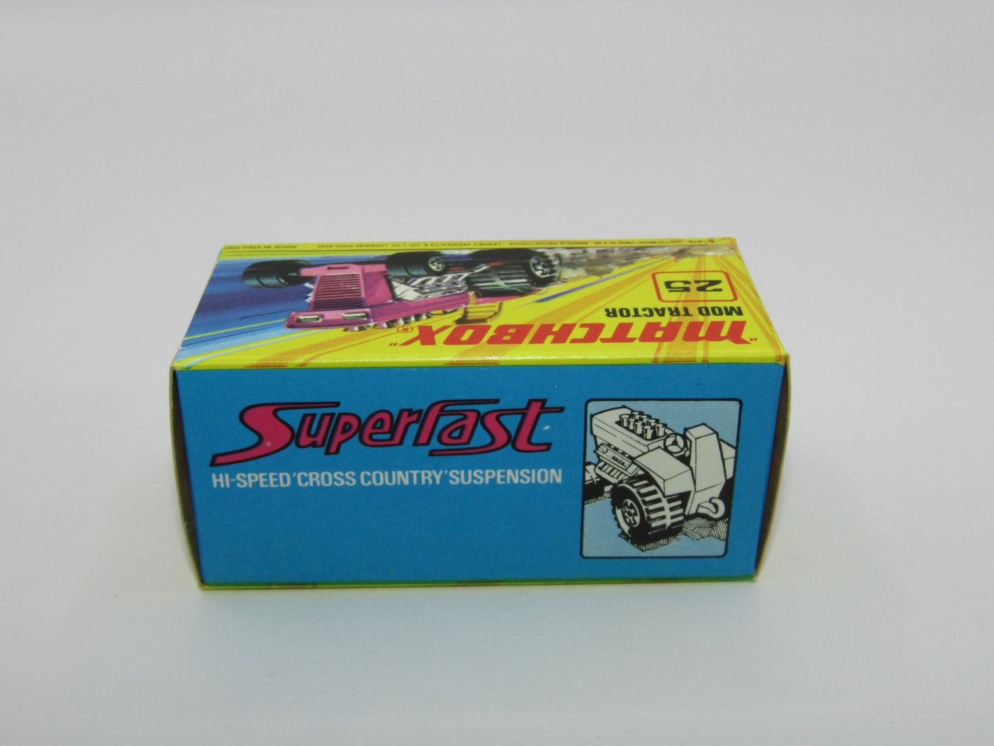 Matchbox Superfast No 25B Mod Tractor Light Purple MC Wheels