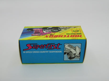 Matchbox Superfast No 25B Mod Tractor Light Purple MC Wheels