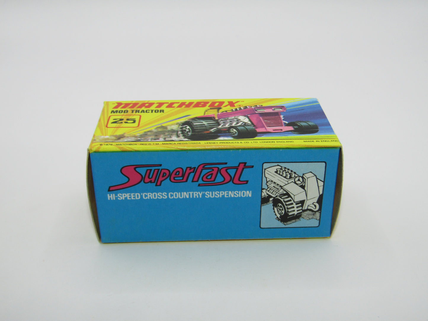 Matchbox Superfast No 25B Mod Tractor Light Purple MC Wheels