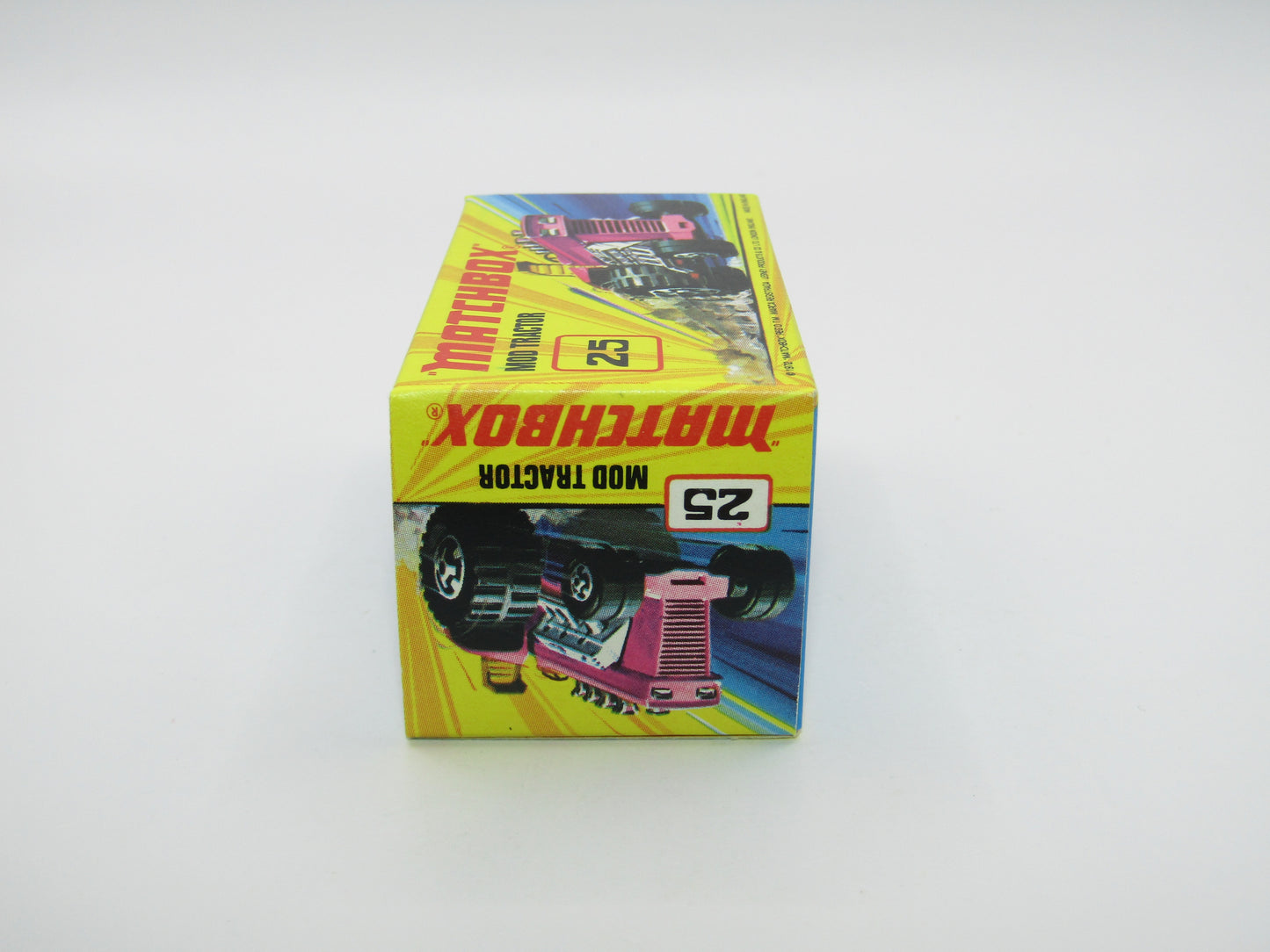 Matchbox Superfast No 25B Mod Tractor Purple 4 SPOKE Front Wheels
