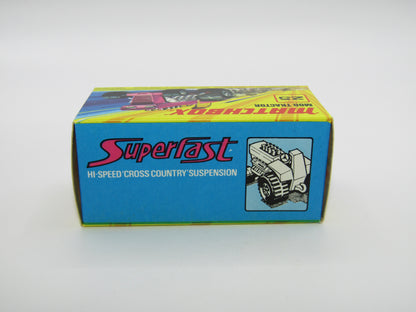 Matchbox Superfast No 25B Mod Tractor Purple 4 SPOKE Front Wheels