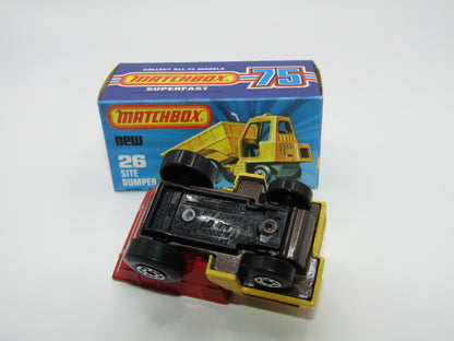 Matchbox Superfast No 26C Site Dumper METALLIC BROWN Base