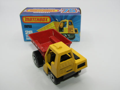 Matchbox Superfast No 26C Site Dumper METALLIC BROWN Base