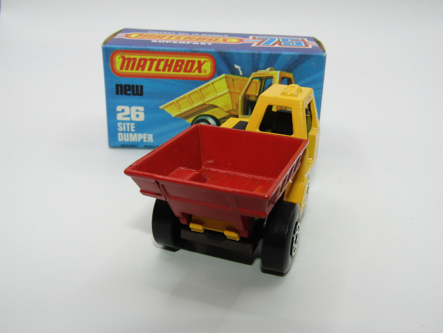 Matchbox Superfast No 26C Site Dumper METALLIC BROWN Base