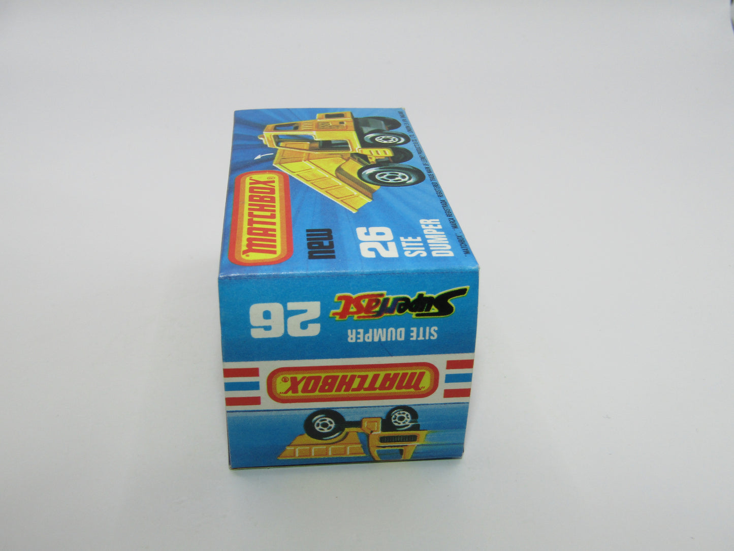 Matchbox Superfast No 26C Site Dumper METALLIC BROWN Base