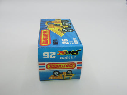 Matchbox Superfast No 26C Site Dumper METALLIC BROWN Base