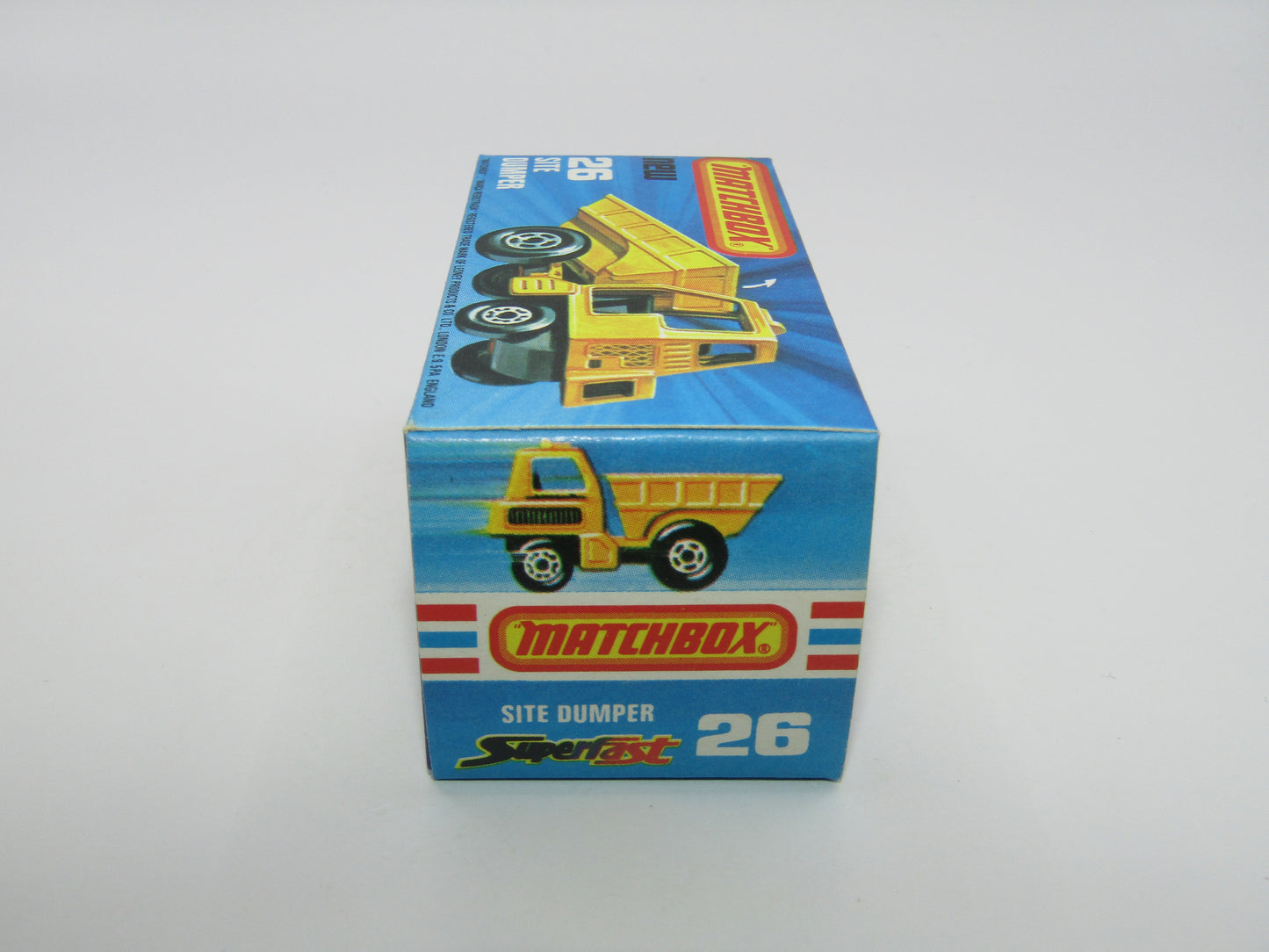 Matchbox Superfast No 26C Site Dumper METALLIC BROWN Base