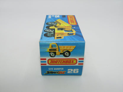 Matchbox Superfast No 26C Site Dumper METALLIC BROWN Base