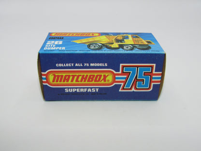 Matchbox Superfast No 26C Site Dumper METALLIC BROWN Base