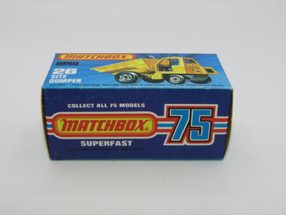 Matchbox Superfast No 26C Site Dumper RED Cab YELLOW Int CHARCOAL Base