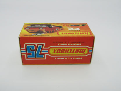 Matchbox Superfast No 22C Blaze Buster, DULL ORANGE-RED Body, DARK YELLOW Ladder, Gloss Black Base
