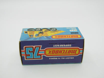 Matchbox Superfast No 26C Site Dumper Dark Orange-Red Cab CHARCOAL Base