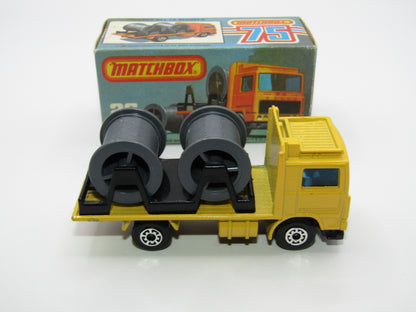 Matchbox Superfast No 26E Volvo Cable Truck YELLOW Body