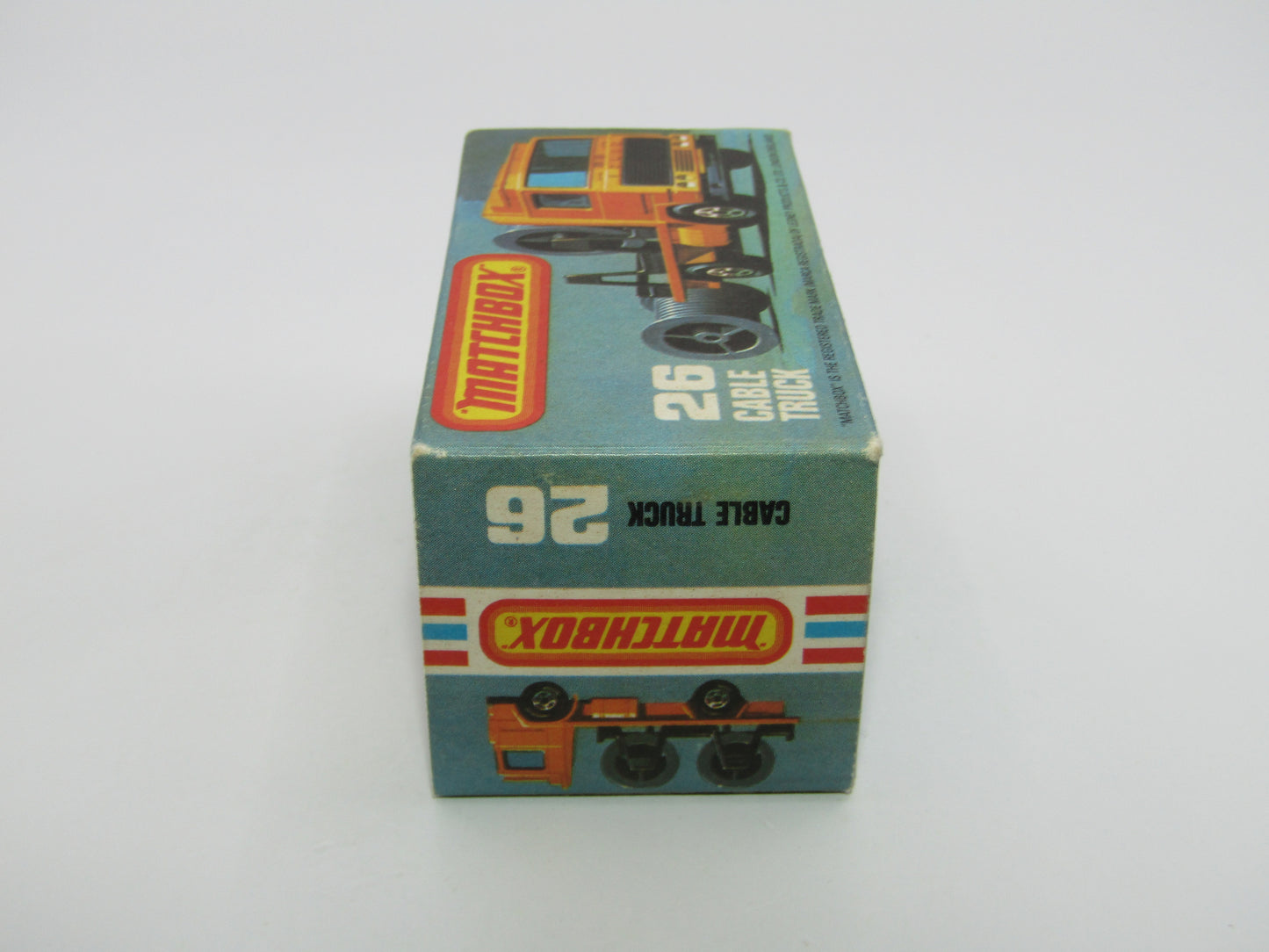 Matchbox Superfast No 26E Volvo Cable Truck YELLOW Body