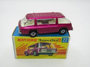 Matchbox Superfast No 22B Freeman Intercity Commuter Light Purple, Unpainted Base