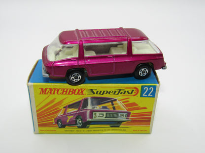Matchbox Superfast No 22B Freeman Intercity Commuter Light Purple, Unpainted Base