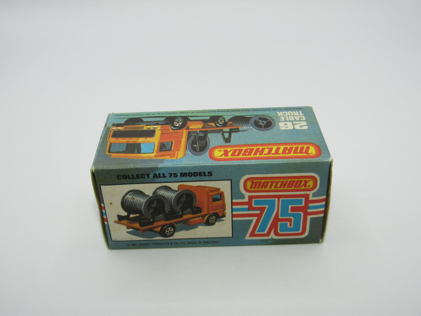 Matchbox Superfast No 26E Volvo Cable Truck YELLOW Body