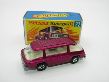 Matchbox Superfast No 22B Freeman Intercity Commuter Light Purple, Unpainted Base