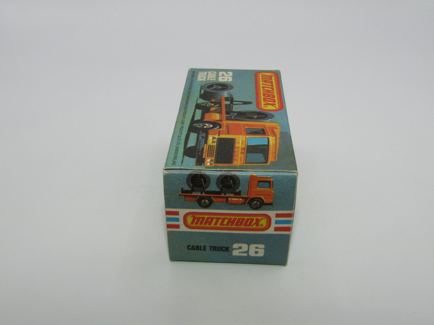 Matchbox Superfast No 26E Volvo Cable Truck YELLOW Body