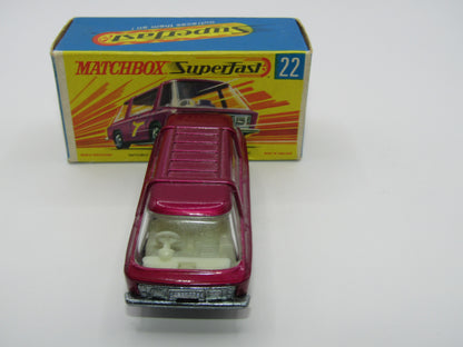 Matchbox Superfast No 22B Freeman Intercity Commuter Light Purple, Unpainted Base