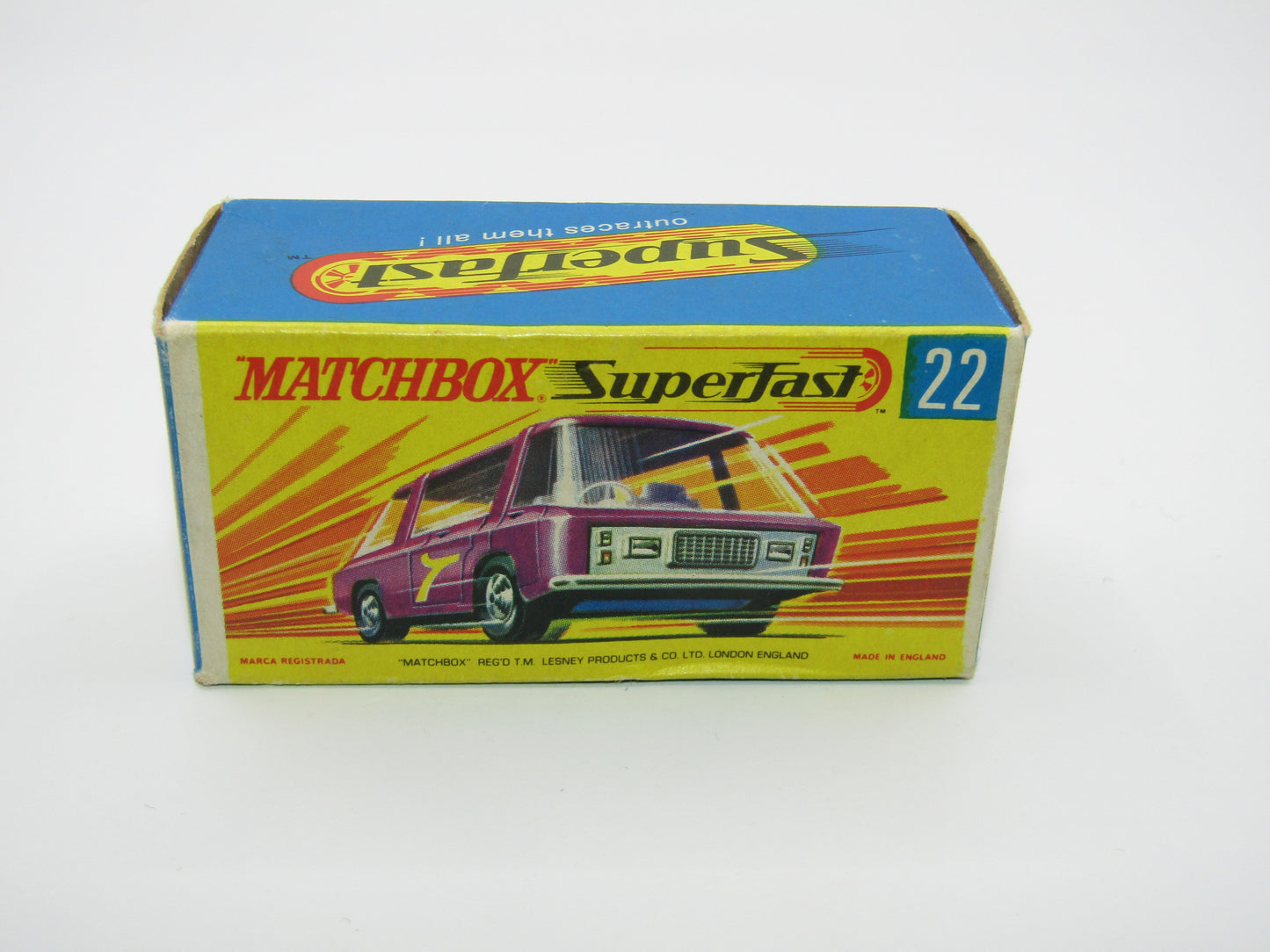 Matchbox Superfast No 22B Freeman Intercity Commuter Light Purple, Unpainted Base