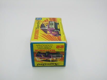 Matchbox Superfast No 22B Freeman Intercity Commuter Light Purple, Unpainted Base