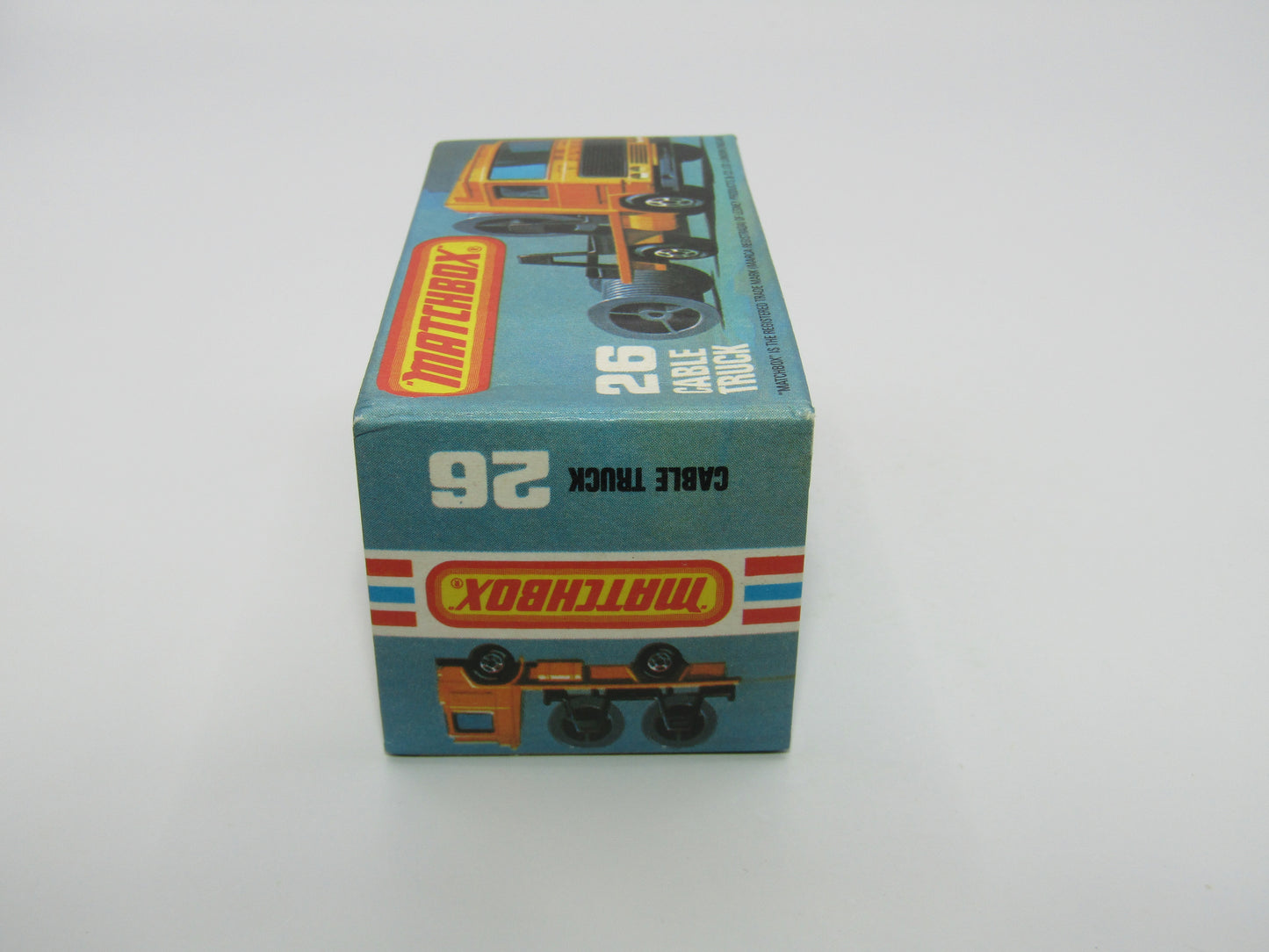 Matchbox Superfast No 26E Volvo Cable Truck RED Body