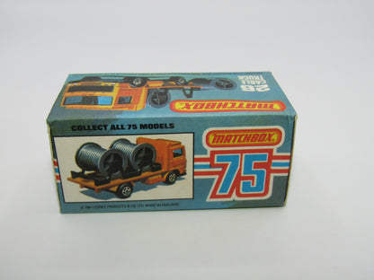 Matchbox Superfast No 26E Volvo Cable Truck RED Body