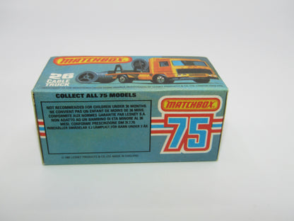 Matchbox Superfast No 26E Volvo Cable Truck RED Body
