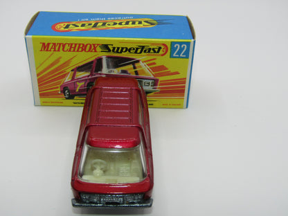 Matchbox Superfast No 22B Freeman Intercity Commuter MAGENTA Red, Unpainted Base