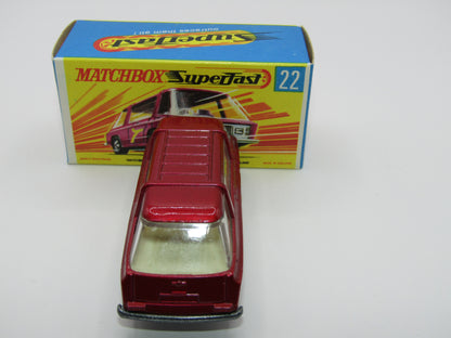 Matchbox Superfast No 22B Freeman Intercity Commuter MAGENTA Red, Unpainted Base