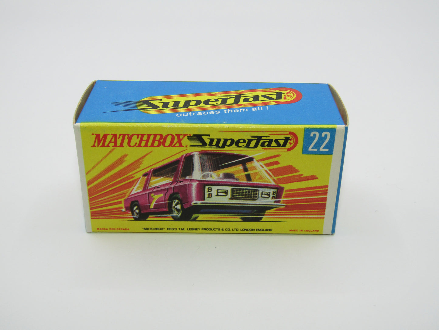Matchbox Superfast No 22B Freeman Intercity Commuter MAGENTA Red, Unpainted Base