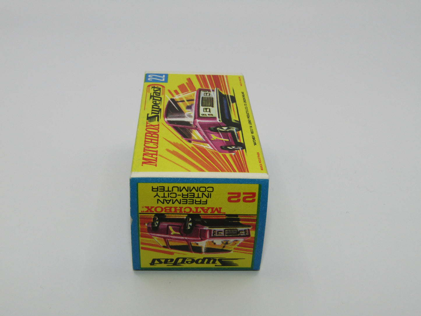 Matchbox Superfast No 22B Freeman Intercity Commuter MAGENTA Red, Unpainted Base
