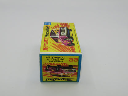 Matchbox Superfast No 22B Freeman Intercity Commuter MAGENTA Red, Unpainted Base