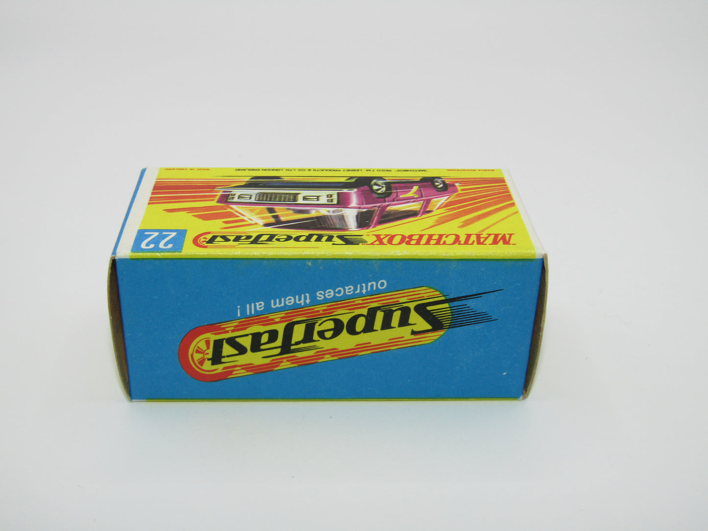 Matchbox Superfast No 22B Freeman Intercity Commuter MAGENTA Red, Unpainted Base