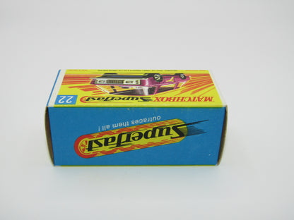 Matchbox Superfast No 22B Freeman Intercity Commuter MAGENTA Red, Unpainted Base
