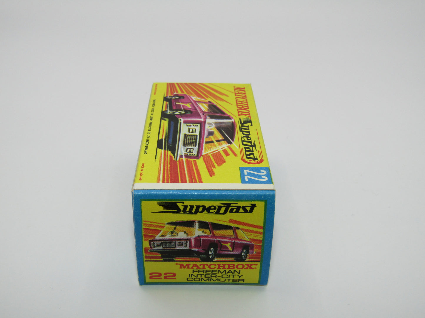 Matchbox Superfast No 22B Freeman Intercity Commuter MAGENTA Red, Unpainted Base