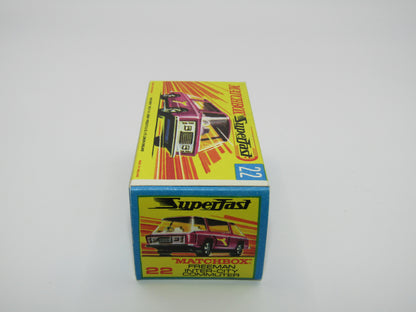 Matchbox Superfast No 22B Freeman Intercity Commuter MAGENTA Red, Unpainted Base