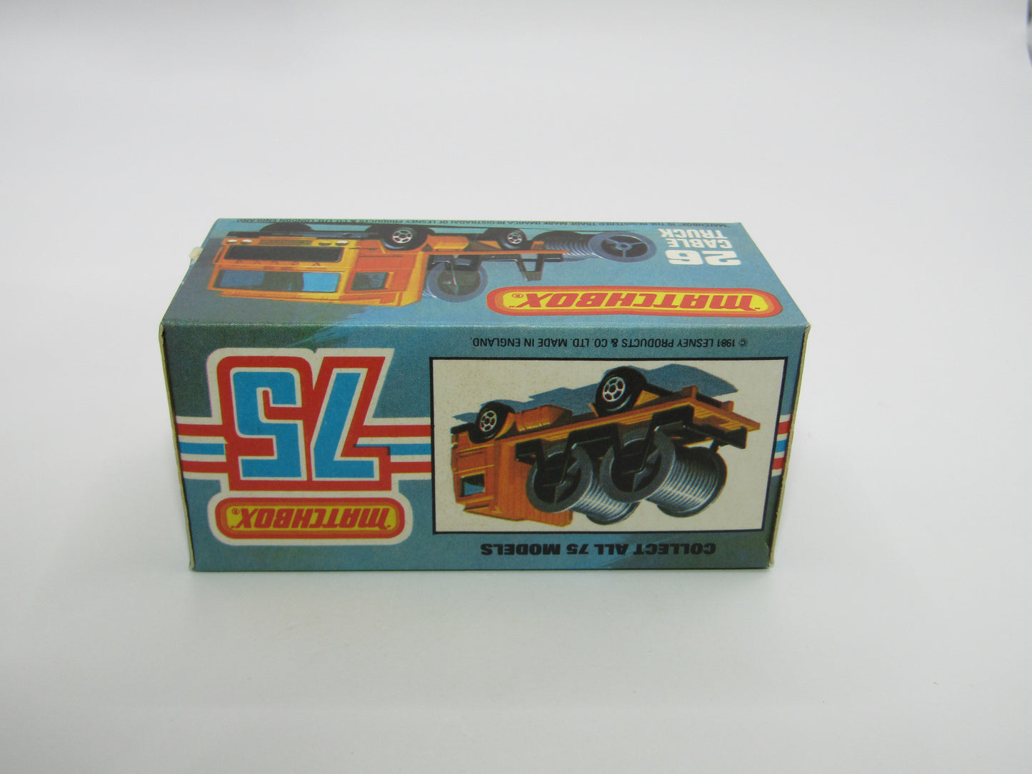 Matchbox Superfast No 26E Volvo Cable Truck RED Base MALTEESE CROSS Wheels