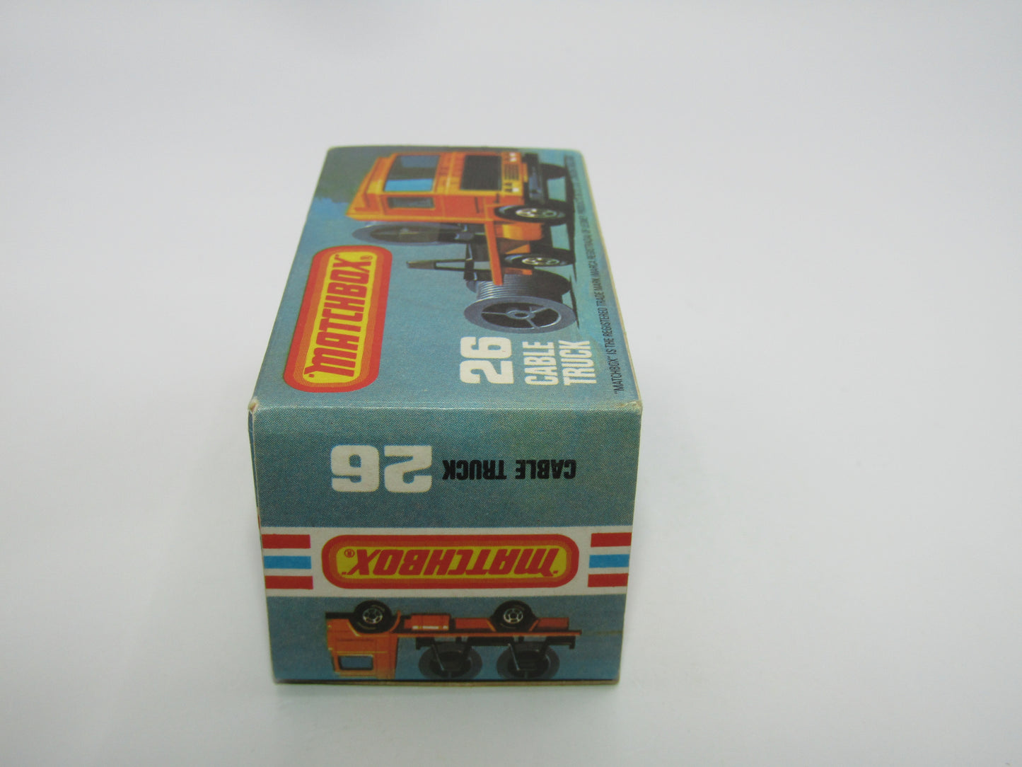Matchbox Superfast No 26E Volvo Cable Truck RED Base 5 ARCH Wheels
