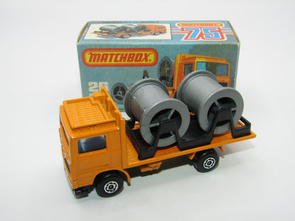 Matchbox Superfast No 26E Volvo Cable Truck MALTESE CROSS Wheels
