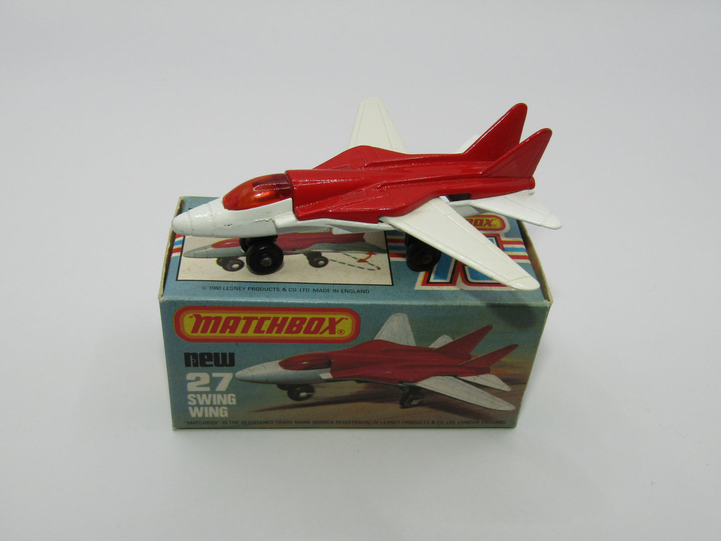 Matchbox Superfast No 27C Swing Wing No Tampo AMBER Windows