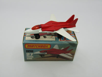 Matchbox Superfast No 27C Swing Wing No Tampo AMBER Windows