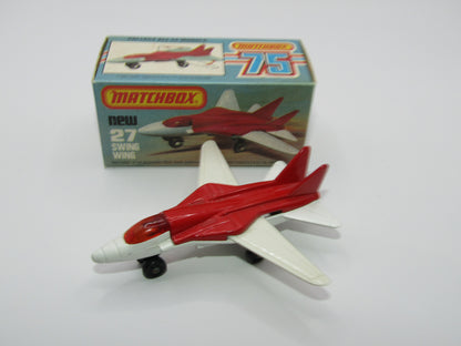 Matchbox Superfast No 27C Swing Wing No Tampo AMBER Windows