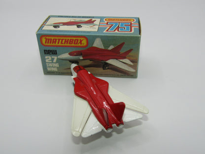 Matchbox Superfast No 27C Swing Wing No Tampo AMBER Windows