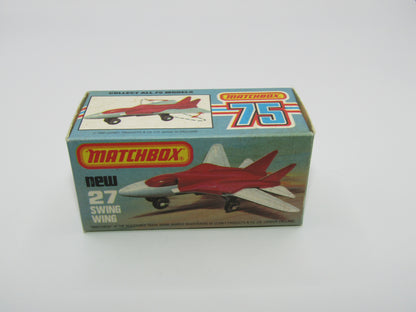 Matchbox Superfast No 27C Swing Wing No Tampo AMBER Windows